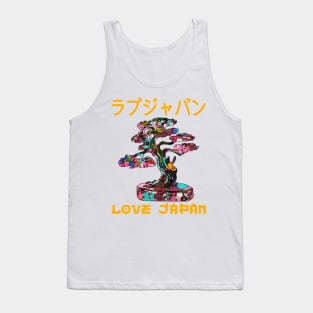 Bonsai Tree Japanese Zen Garden Symbol Kanji Love Japan Retro 252 Tank Top